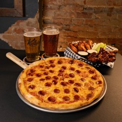 Medium 2-Topping Pizza + 2lbs Wings