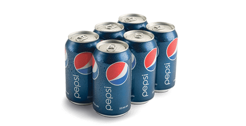 6-PACK OF 12 OZ CANS OF POP