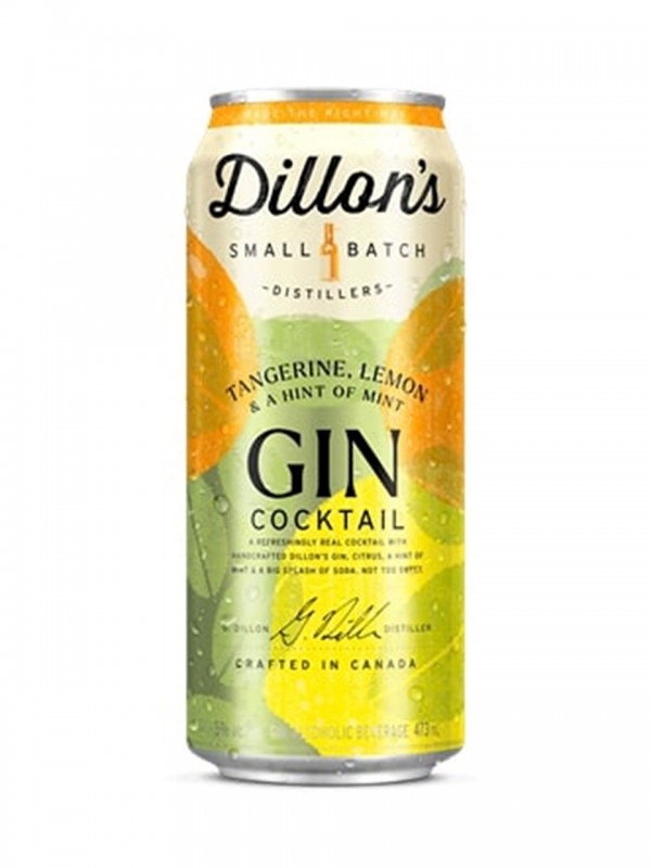 Dillon's Tangerine, Lemon & A Hint of Mint Cocktail