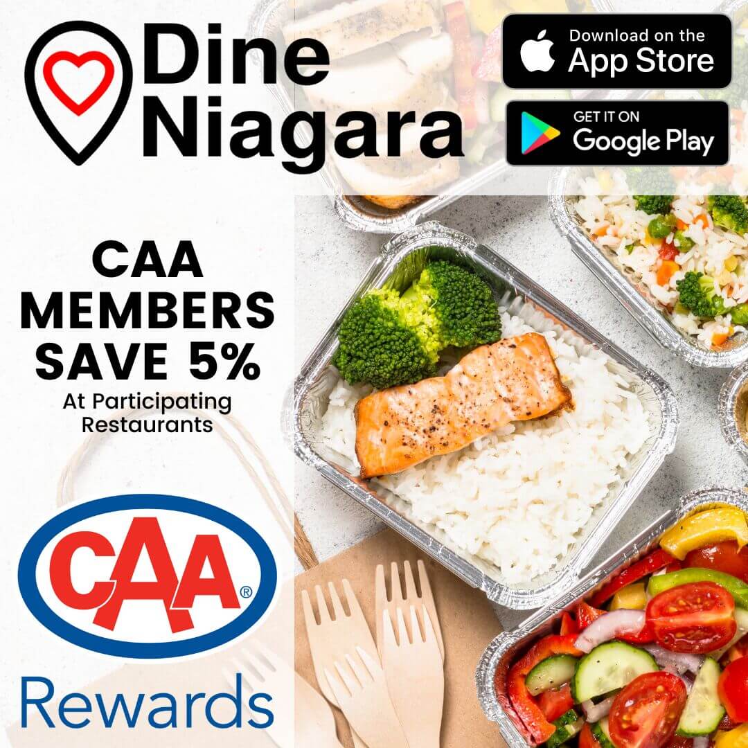 CAA Members Save 5% at Many Dine Niagara Restaurants!