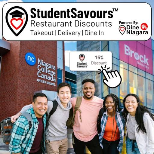 University and College Students can save on their takeout and delivery orders with Dine Niagara Student Savours.